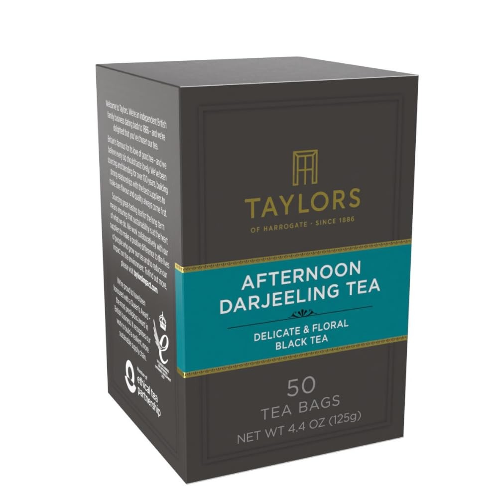 Darjeeling Black Tea Delicate Floral Caffeinated Teabags