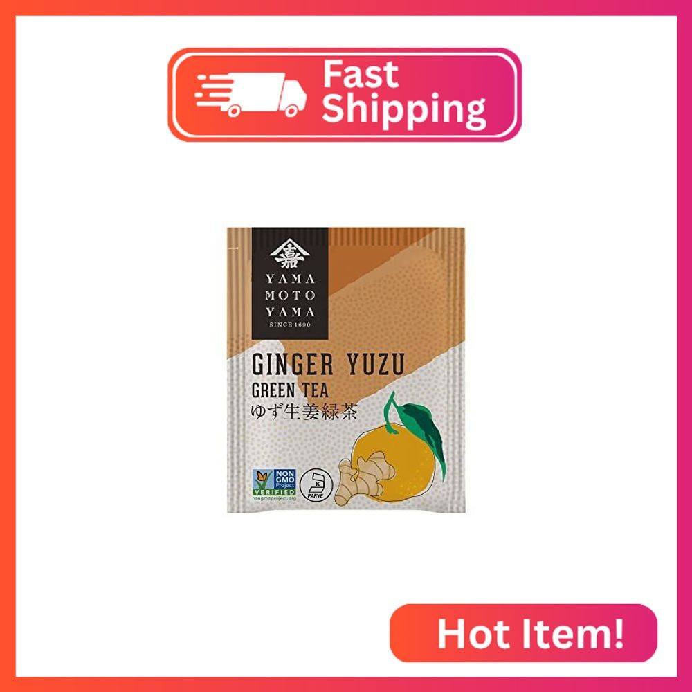 Yamamotoyama Ginger Yuzu Green Tea, 18 bags