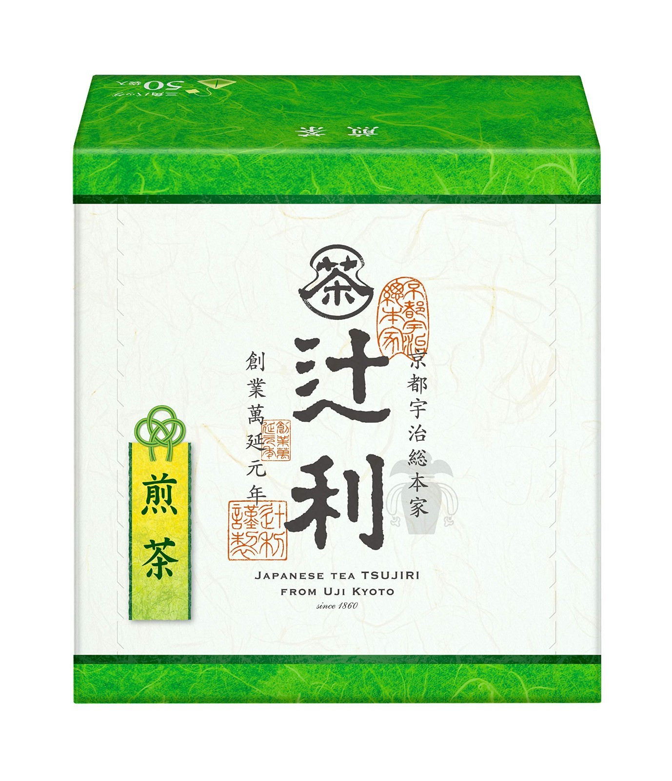 Tsujiri Japanese Sencha Green Tea Triangle Tea Bag 2g x 50P from Uji Kyoto JAPAN