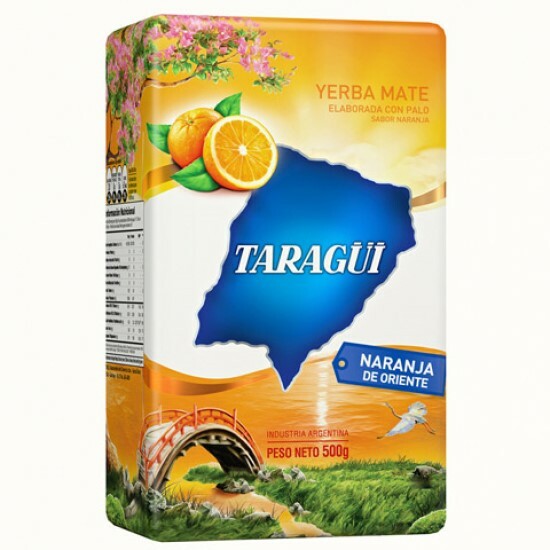 YERBA MATE TARAGUI, 1.1LB/500 G.Naranja de Oriente,Maracuya, Citricos Litoral