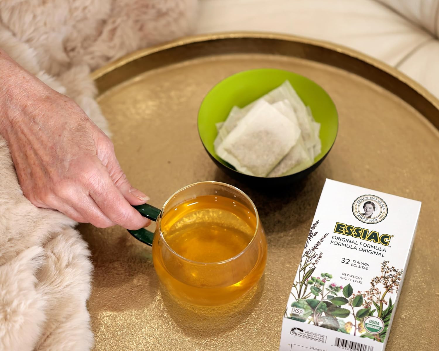 Rene’s Naturals Essiac Tea Bags – USDA Organic – Original 4-Herb Formula Since 1
