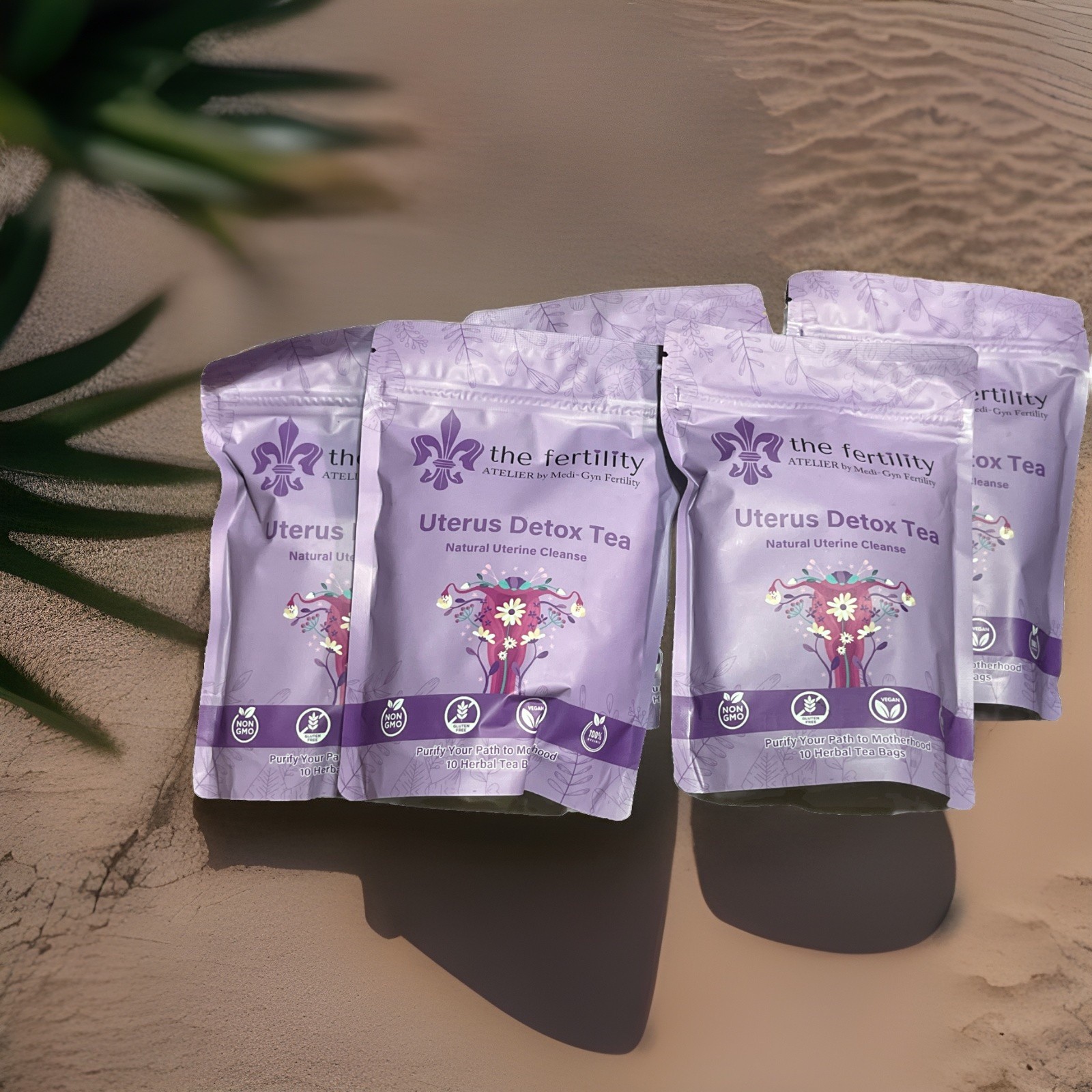 5 Sealed Bags – The Fertility Atleier Medi-Gyn Fertility Utrerus Detox Tea 10/26