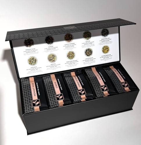 Premium Loose Leaf Tea Sampler Set, 30 Count (Pack of 1)