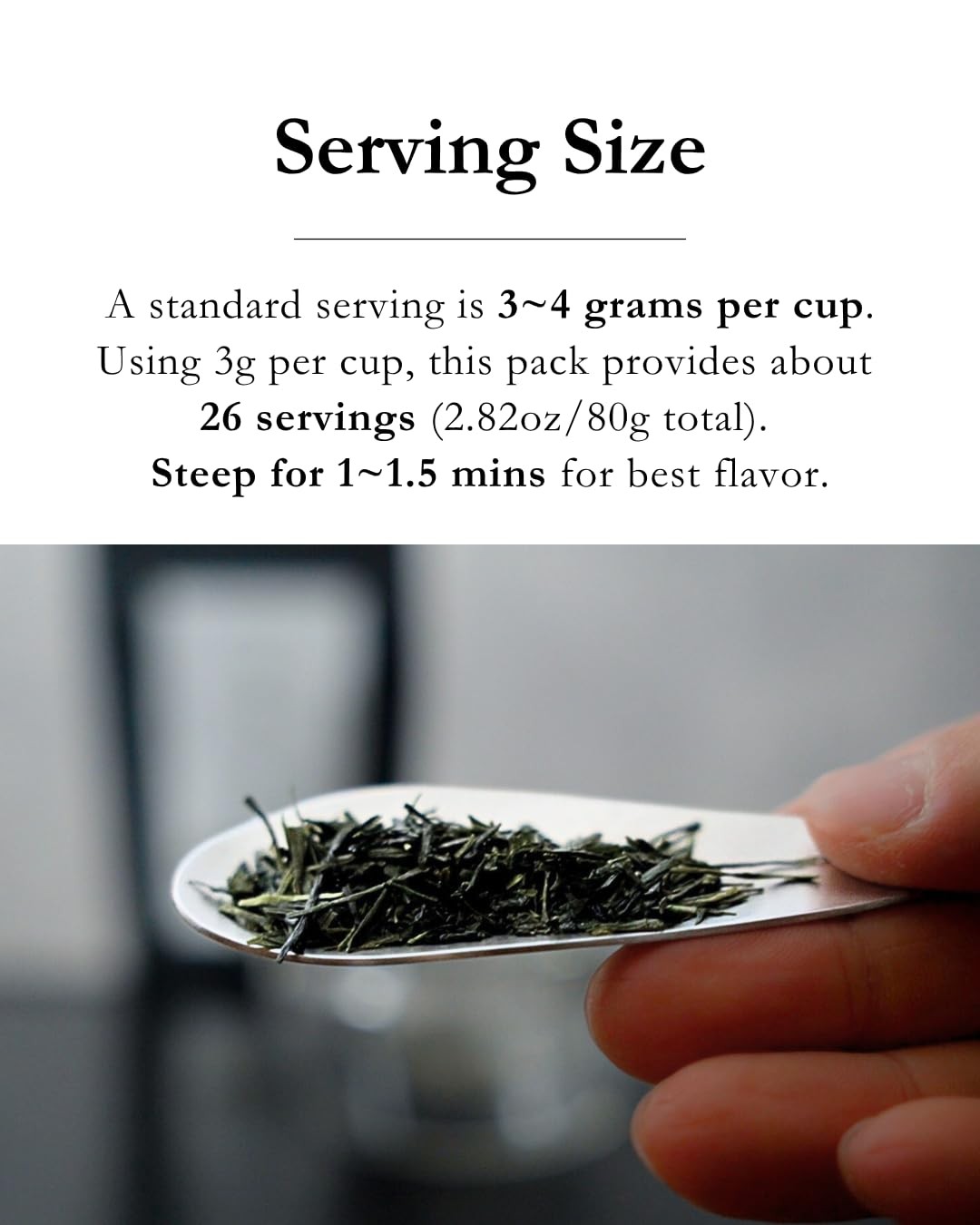 2.82 oz Organic Japanese Sencha Green Tea, Loose Leaf, First Harvest, Asamushi
