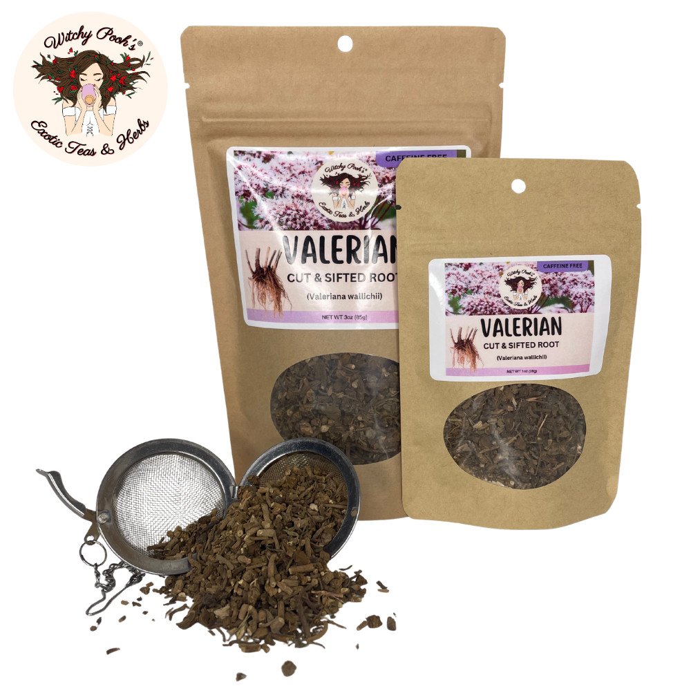 Valerian Root Loose Leaf Herbal Tea for Anxiety, Stress Relief and Sleep Aid