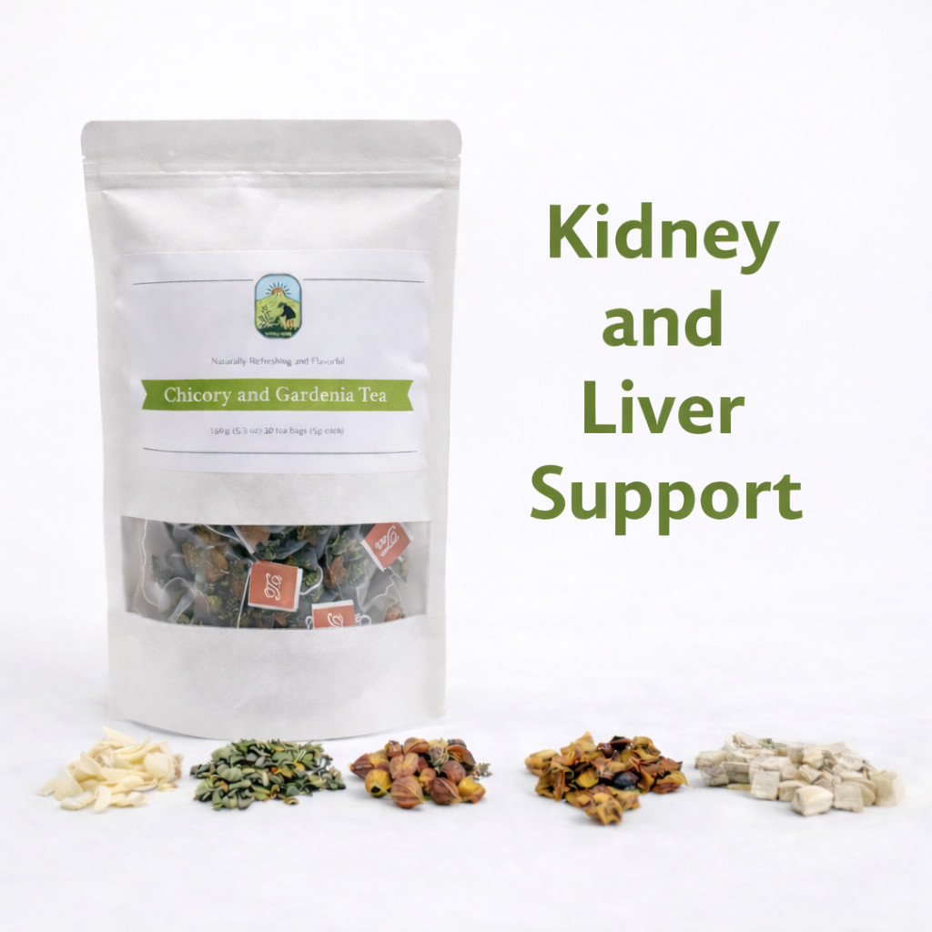 Chicory & Gardenia Tea Herbal Wellness Detox and Kidney Support 150G 30 Bags