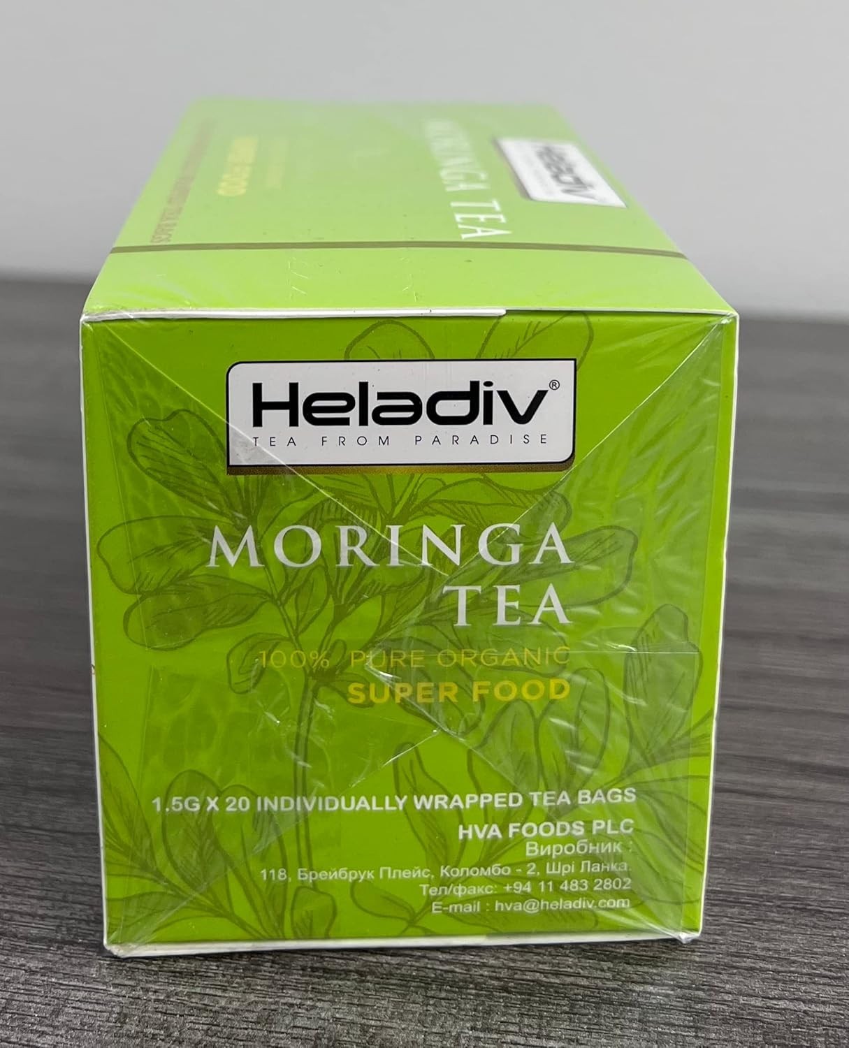 20 Individually Sealed Moringa Tea Bags – Herbal Energy & Stress Relief