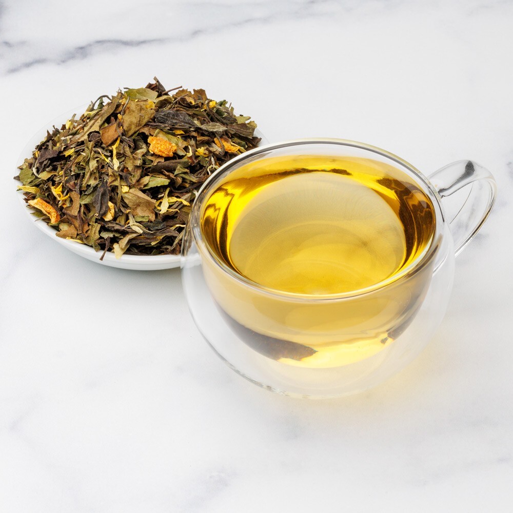 Tangerine White Tea (Bai Mu Dan) – Loose Leaf Blend – Fusion Teas