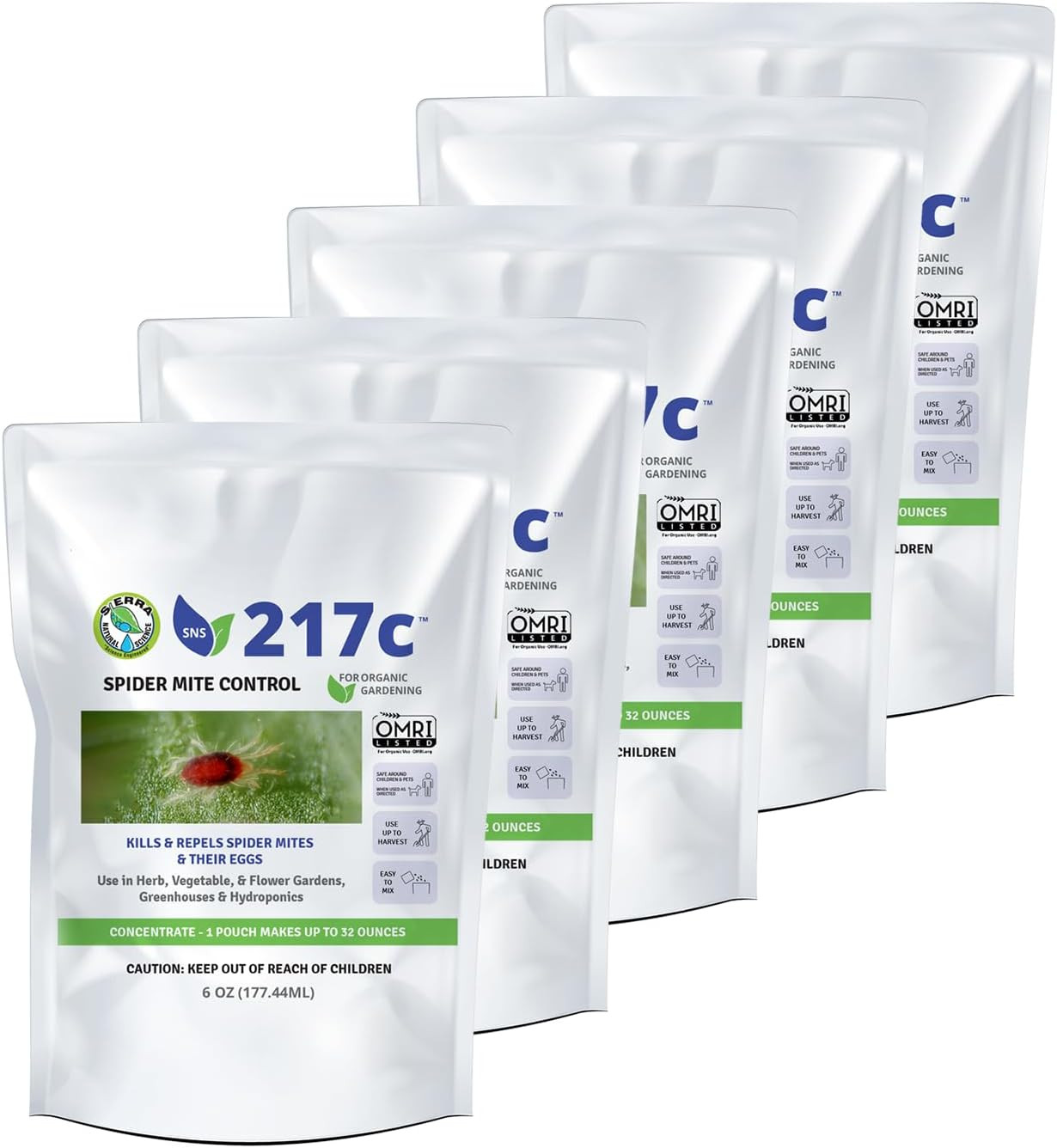 – 217C – Concentrate Pouch – (Pack of 5) 6 Fl Oz (177.44 Ml) Makes up to 32 Fl O