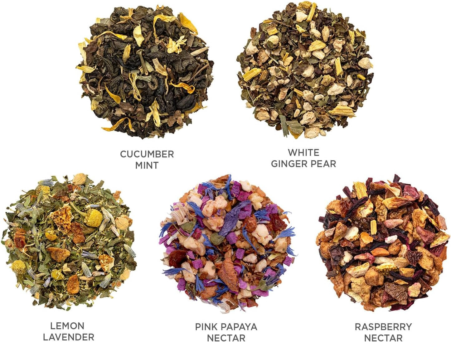 Tea Forte Mariposa Tea Sampler with 20 Pyramid Tea Infuser Bags Fruit, Herb