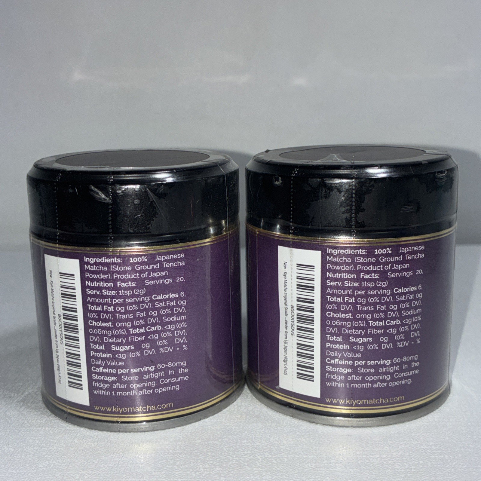 Lot Of 2 Sealed Kiyo Japan Tenryu Imperial Grade Ceremonial Uji Matcha 40 G Each