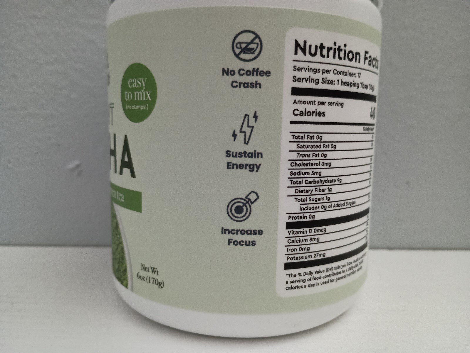 Karma Kitchen Instant Matcha 6 Oz Premium Japanese Green Tea