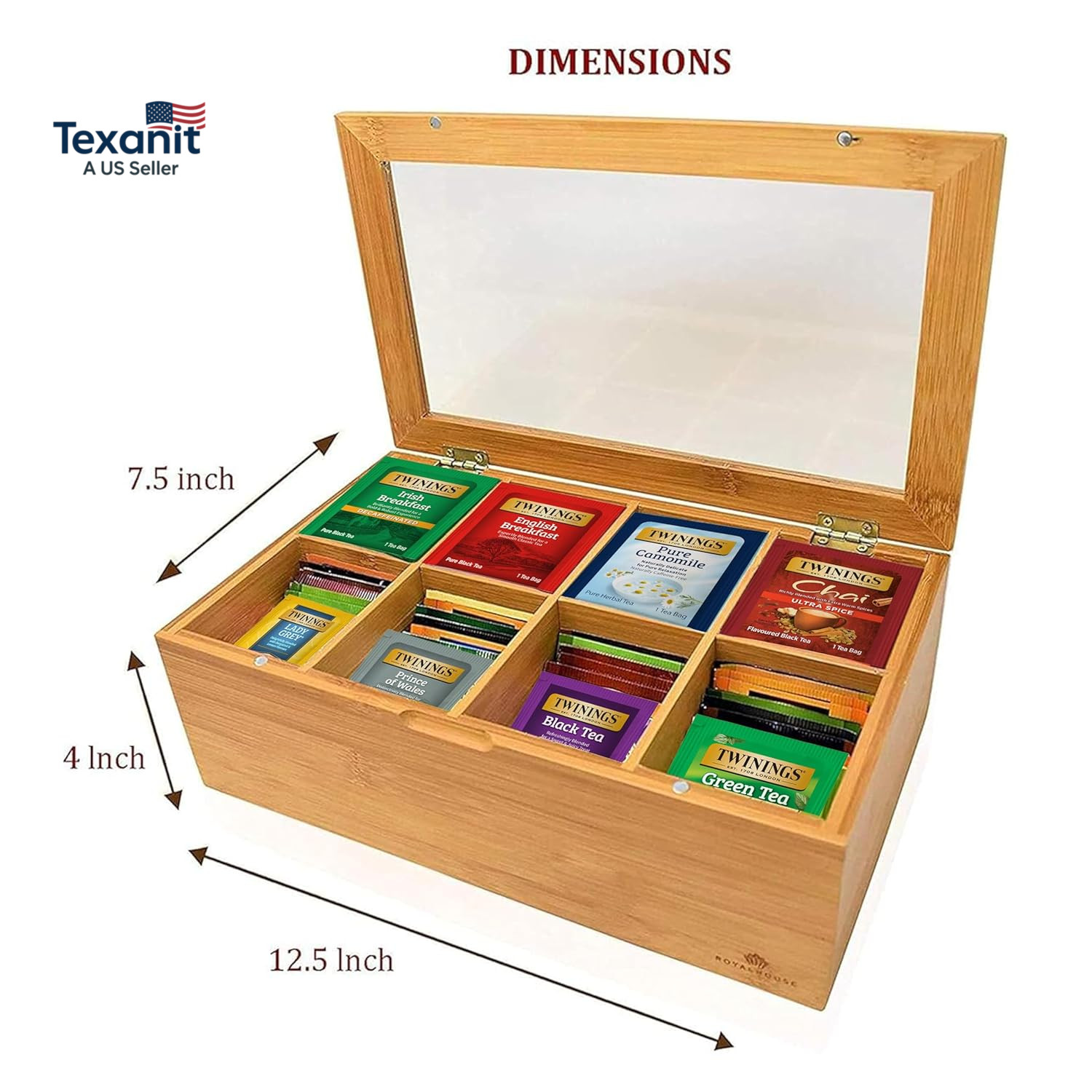 Tea Sampler Collection – 80 Tea Bags, 20 Flavors/Assorted Tea, Gift Set in Decor