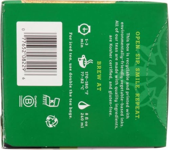 Delightful Green Tea – 20 Gluten-Free Tea Bags for Instant Enjoyment