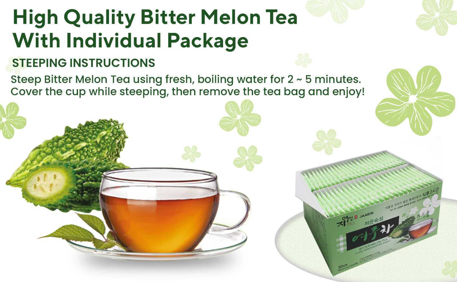BITTER MELON TEA Tea Assists with Digestive Issues, Can Help Regulate Bloodsugar