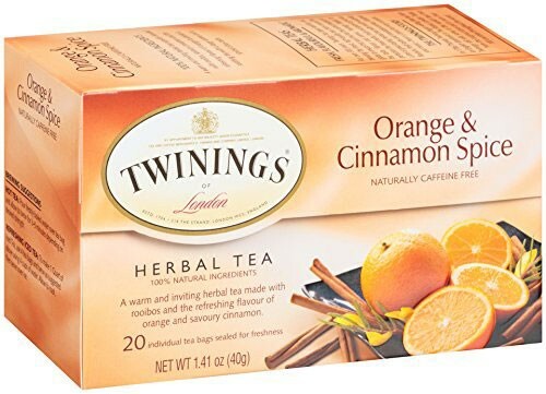 Twinings Orange & Cinnamon Spice Herbal Tea – 20 tea bags