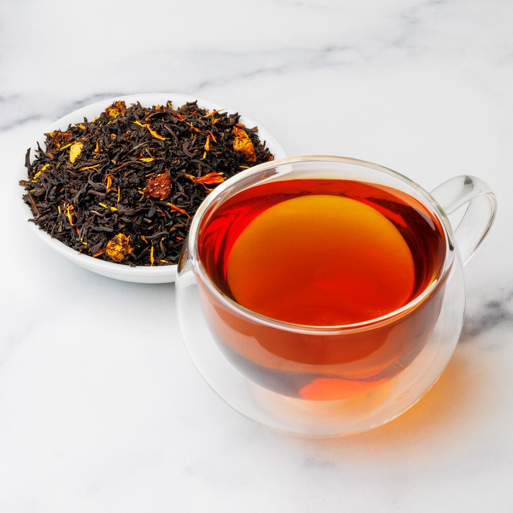 Peach Strawberry Black Tea (Peach Vineyard) – Loose Leaf Blend – Fusion Teas