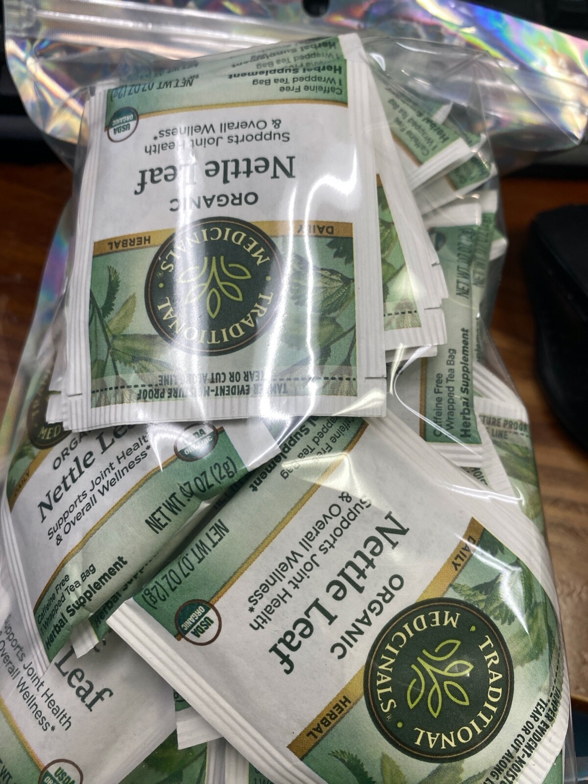 Traditional Medicinals Tea Bags Organic Nettle Leaf -60 Ct -.40 Cents per bag