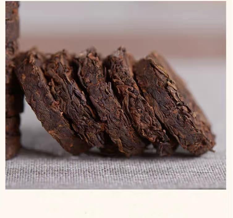 Ripe Puerh Tea Mini Cakes, 7.1 Ounce, Aged Shou Black Tea for 80 Cups