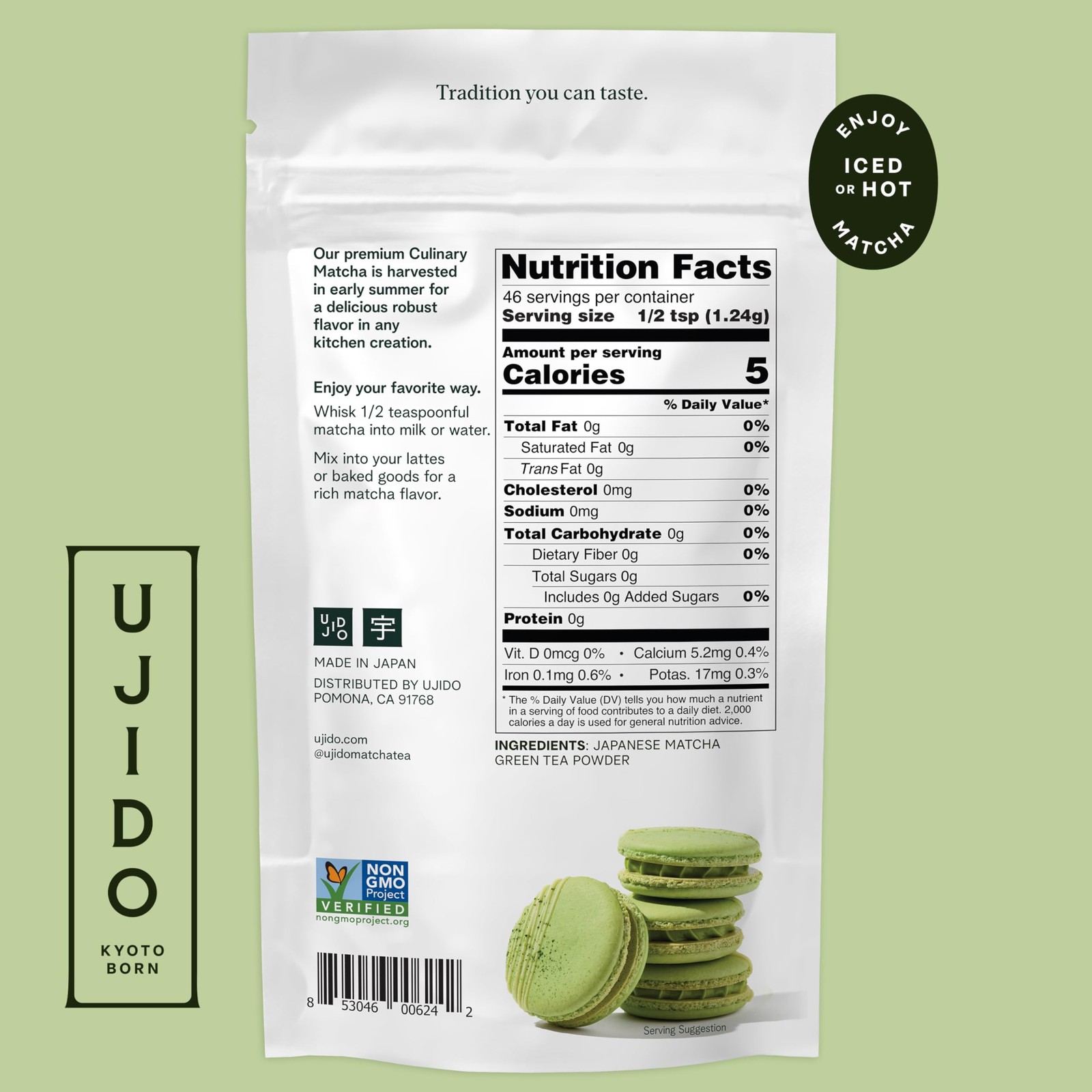 Ujido Summer Harvest Culinary Matcha, 2 oz., 46 Servings – Culinary Grade Jap…