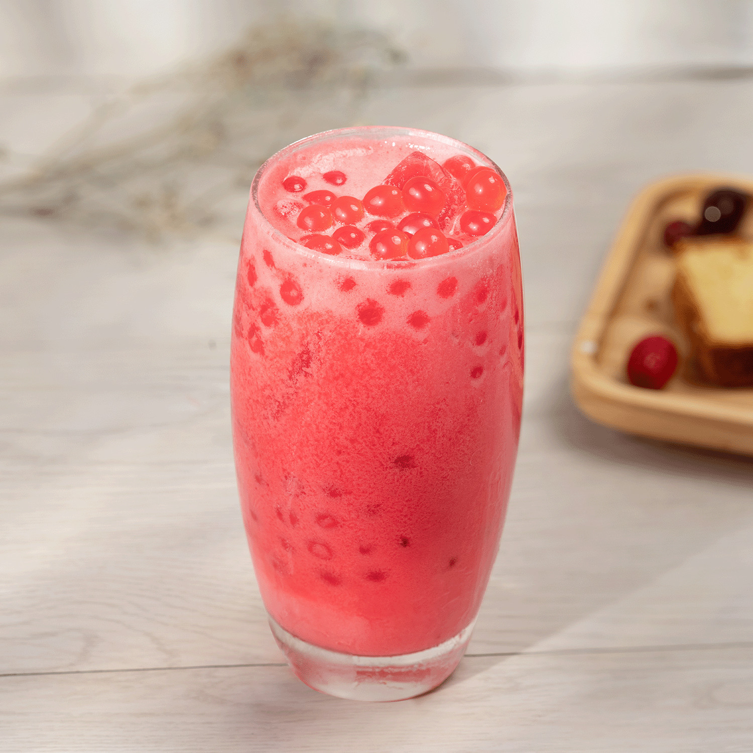 Tea Zone Raspberry Popping Pearls/Popping Boba (B2063, 7lbs) for Boba Tea