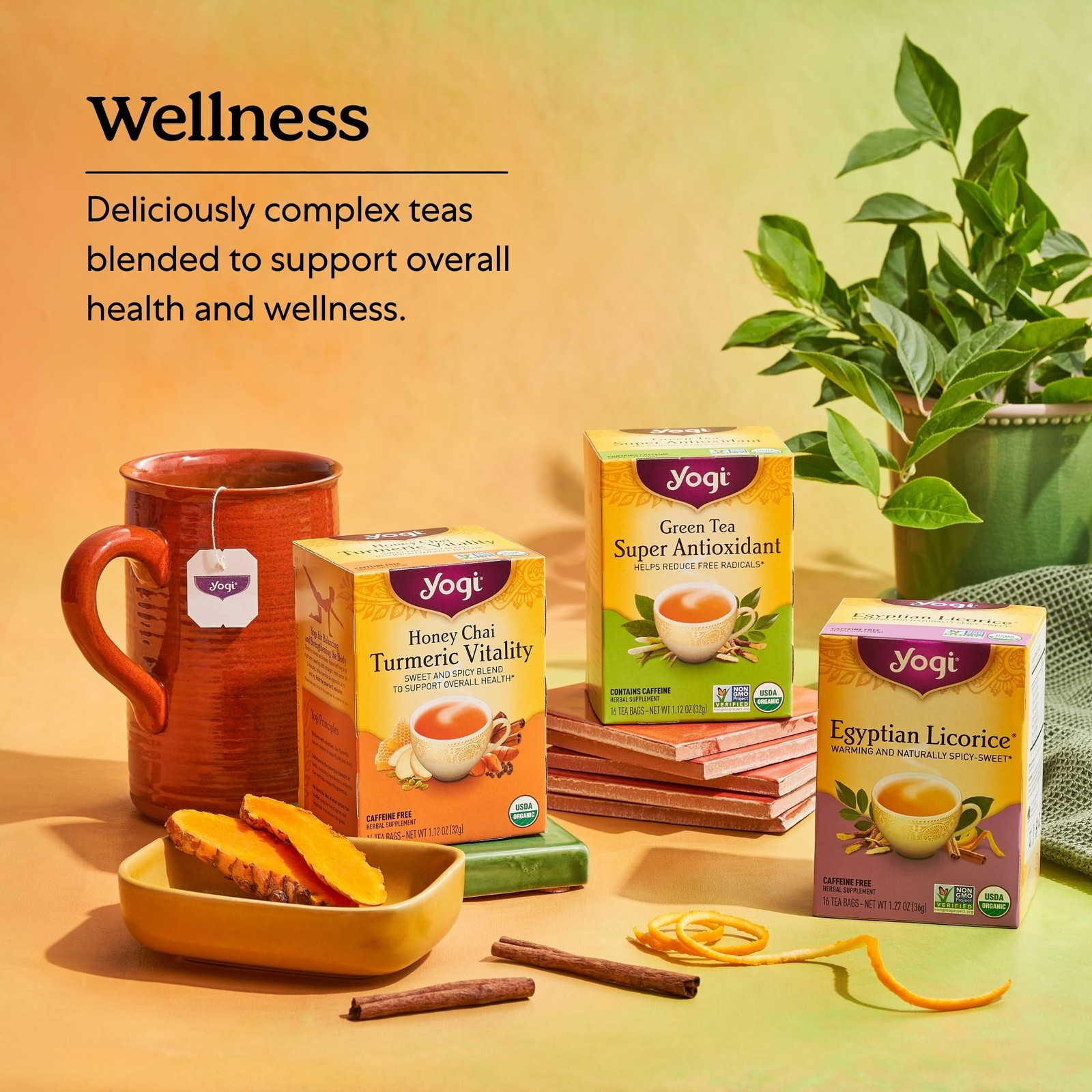 Yogi Tea – Green Super Antioxidant (6 Pack) – 16 Count (Pack of 6)