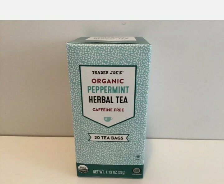 3 Packs Trader Joe’s Organic Peppermint Herbal Tea 20 Tea Bags 1.13 oz Each Pack