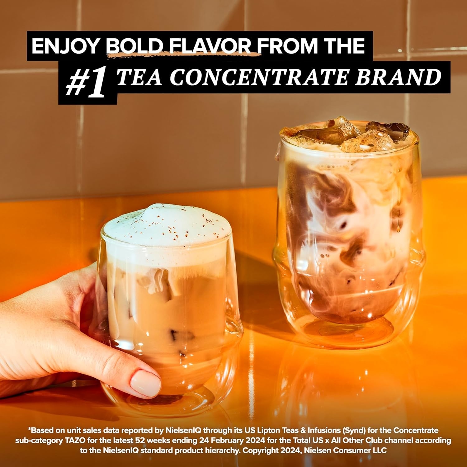 TAZO Classic Chai Latte, Black Tea Concentrate, Easy-to-Serve Caffeinated Cha…