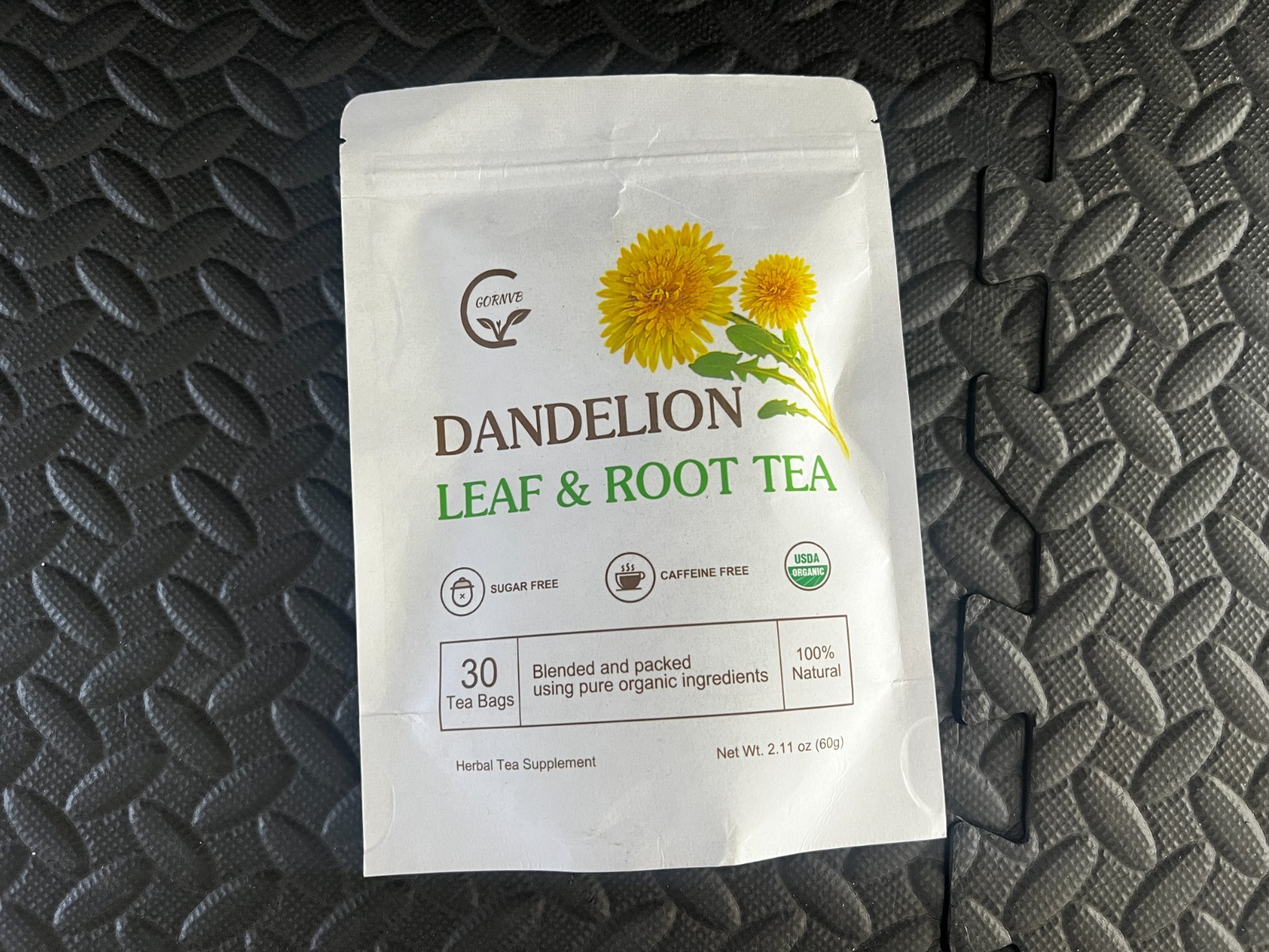 30 Count Organic Dandelion Leaf & Root Tea – Earthy Flavor & Health Benefits