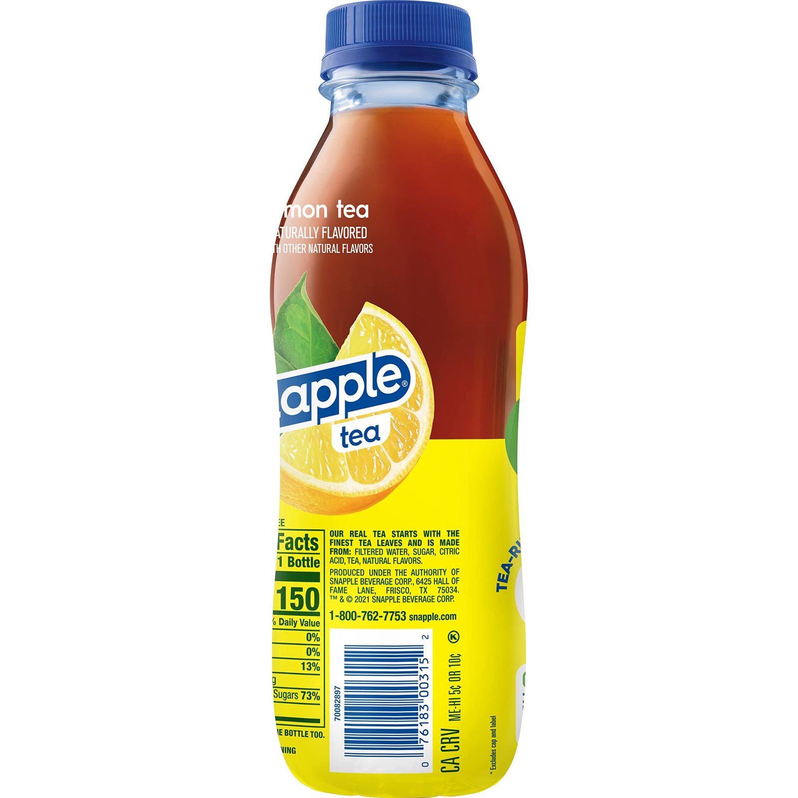 Snapple Lemon Tea 16 Fl Oz Pack of 12 All Natural Gluten Free Refreshing Flavor