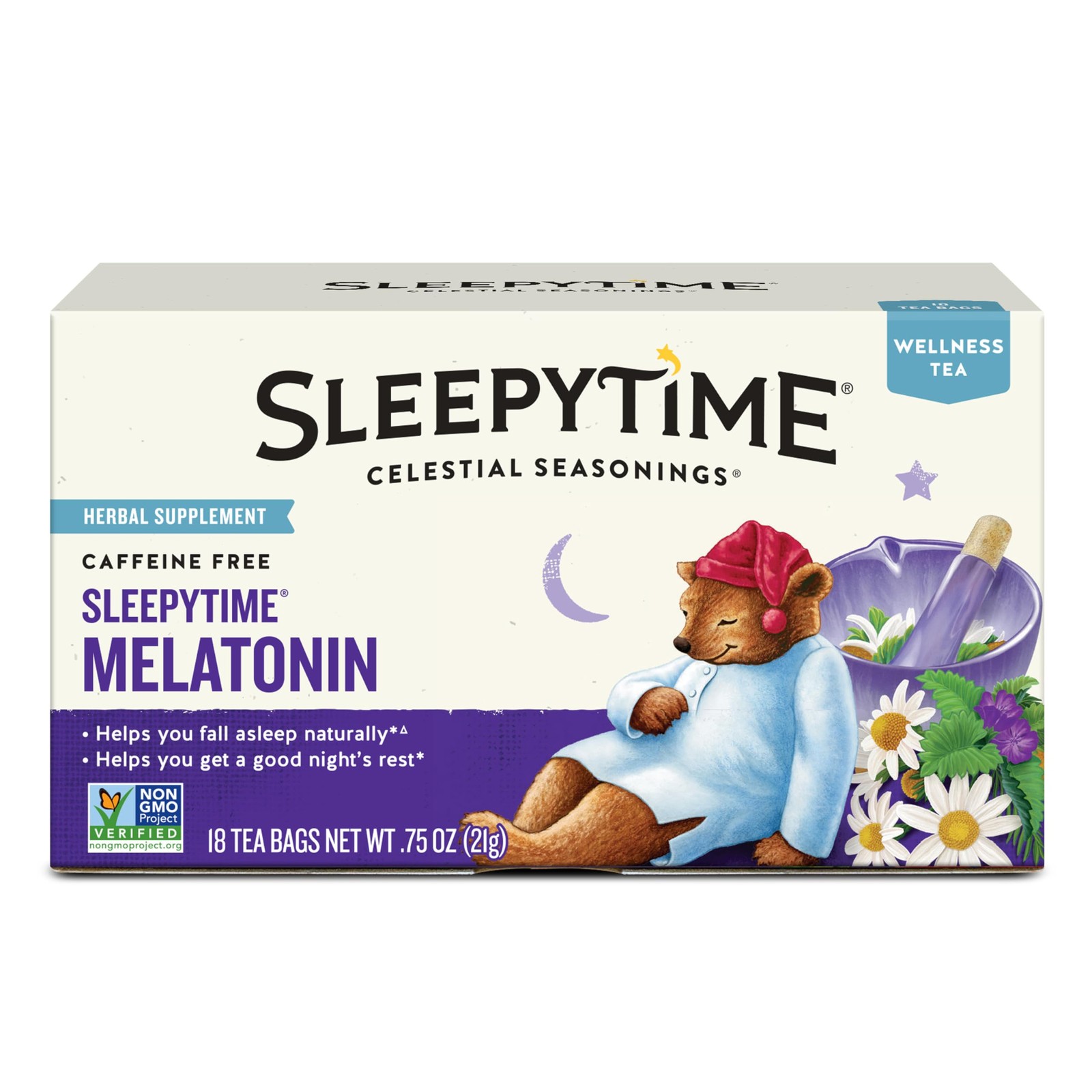 Celestial Seasonings Sleepytime Tea Plus 18 Count (Pack of 1), No Color