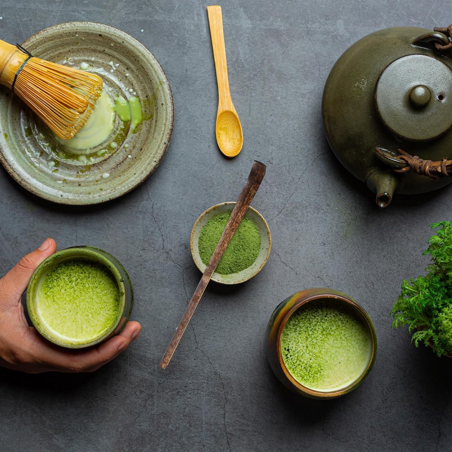 3PCS Bamboo Matcha Spoon Japanese Chashaku Tea Scoop Powder Coffee Spices