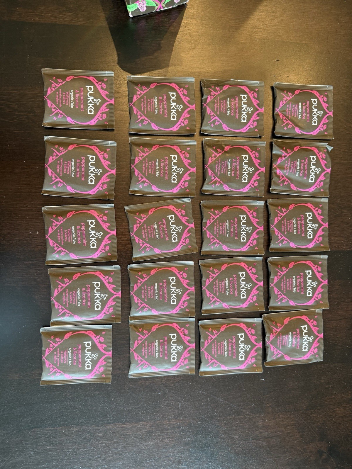 Pukka Peppermint & Licorice Sweet Finale 20 Herbal Tea Sachets Expires 12/27