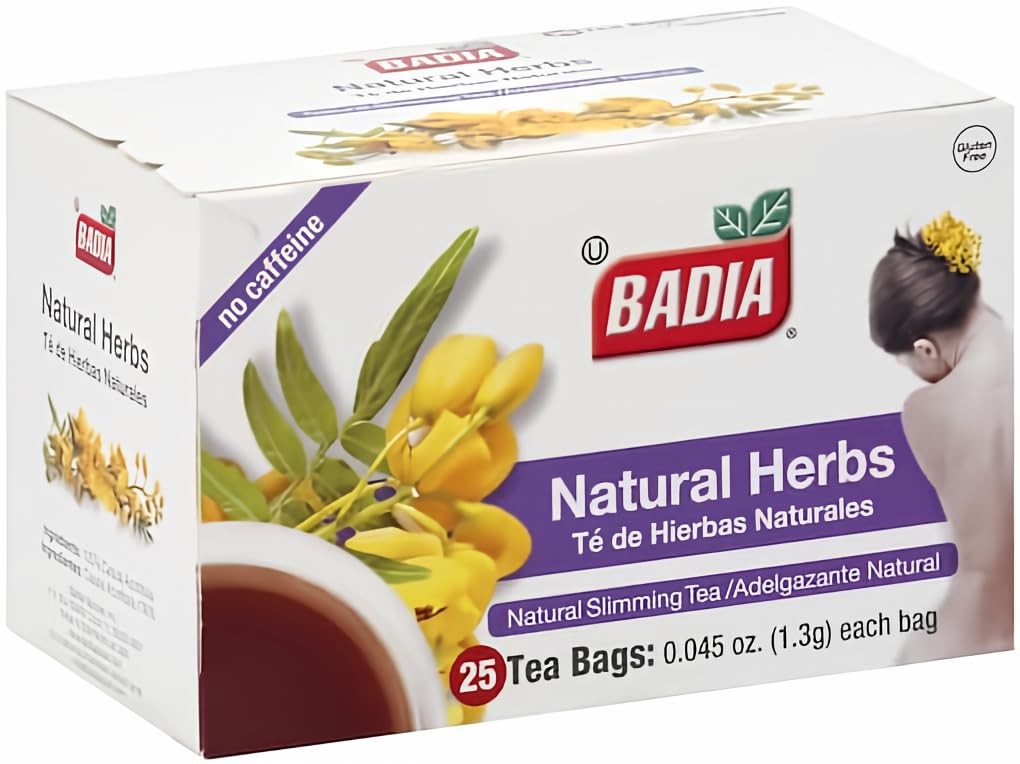 Badia Tea Bag,Natural Herbs,25 ct-Pack of 2,25.0 Count ….., …..