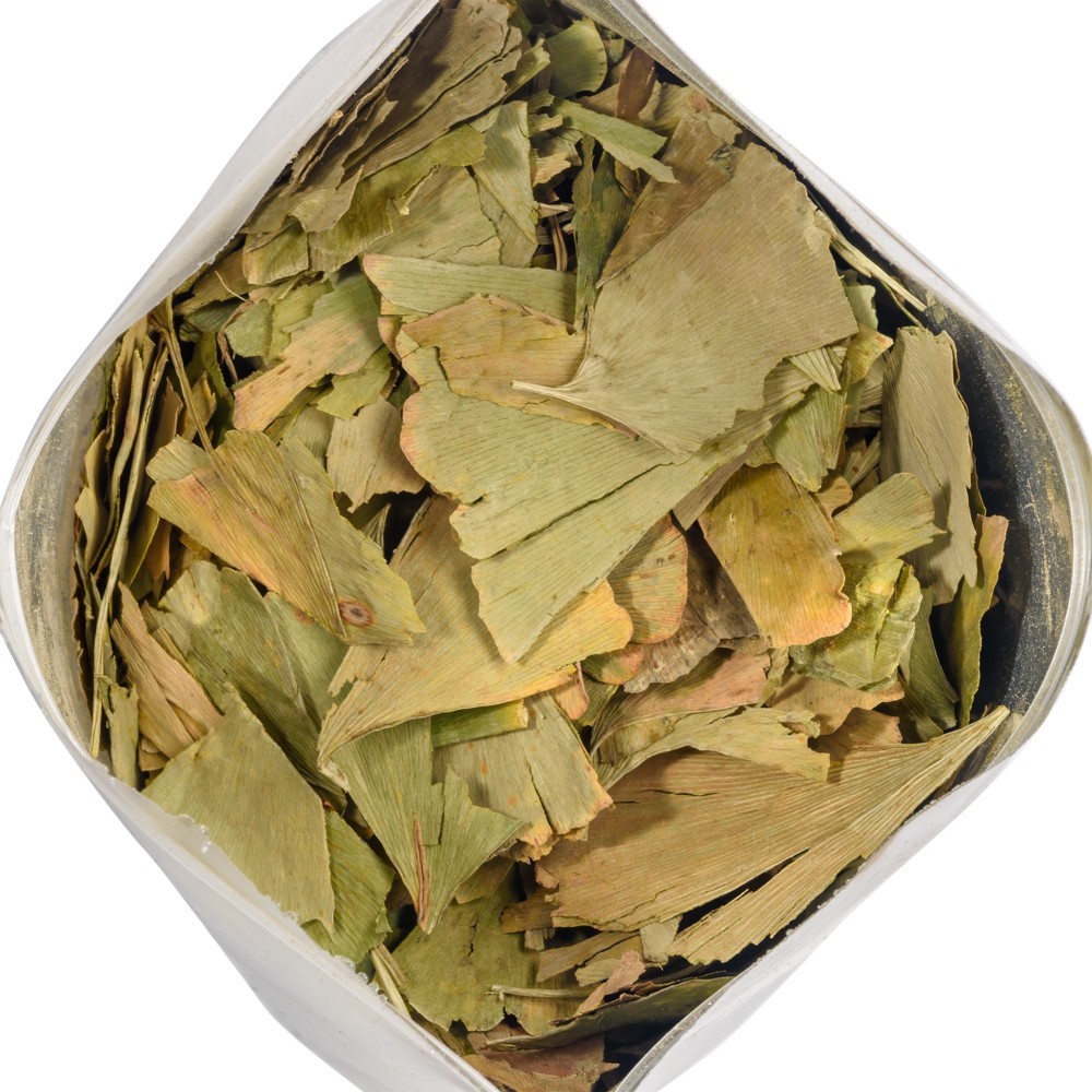 Siberian Green Ginkgo Biloba Cut and Sifted Leaf 200g (7.06 oz) Wild Harvest