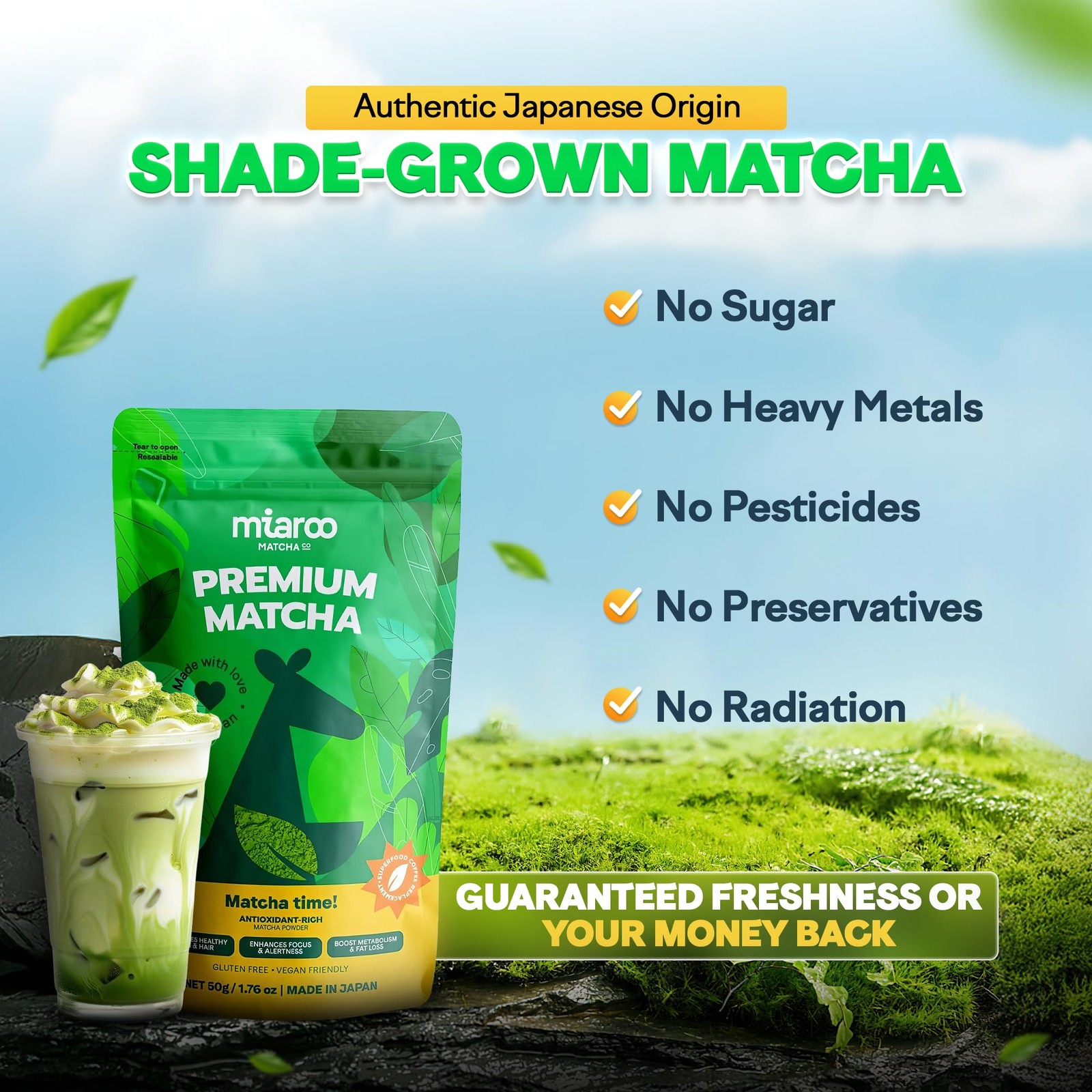 Japanese Ceremonial Matcha Green Tea – Coffee for Energy, Calm Focus & No Jit…