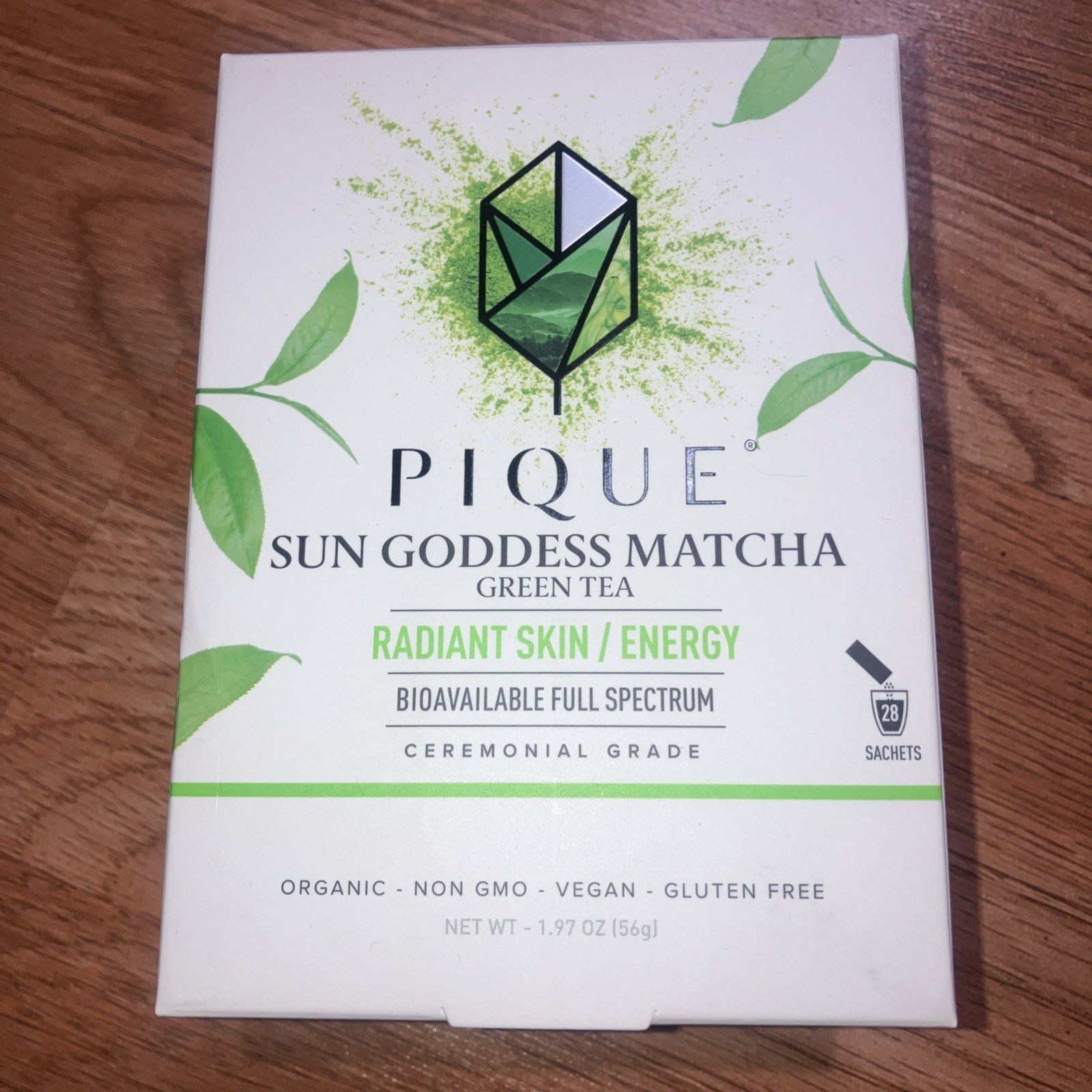 Pique Sun Goddess Matcha – Full Box 28 Single Packets