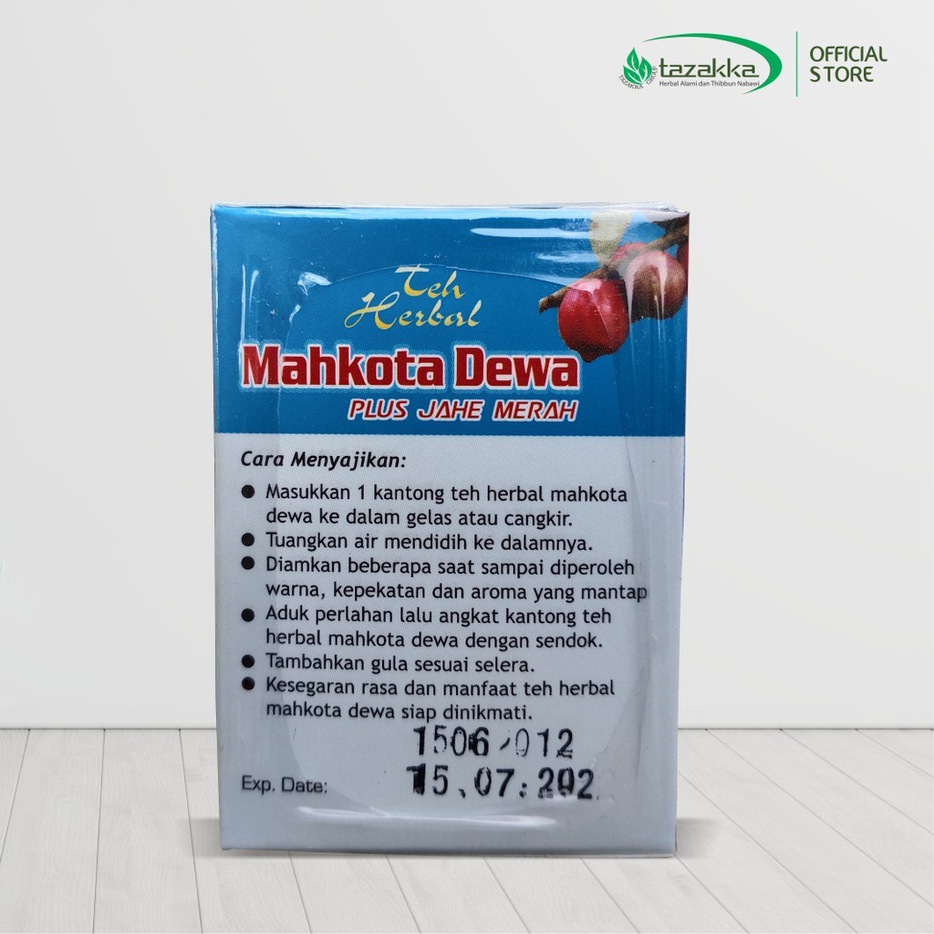 3x Mahkota Dewa Ginger Herbal Tea Bags 20x2g bundle 120g net 180g aroma ritual