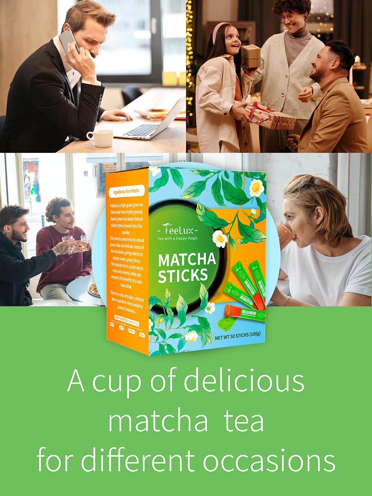 Matcha Green Tea Powder, Premium First Harvest Culinary Grade Matcha Single S…
