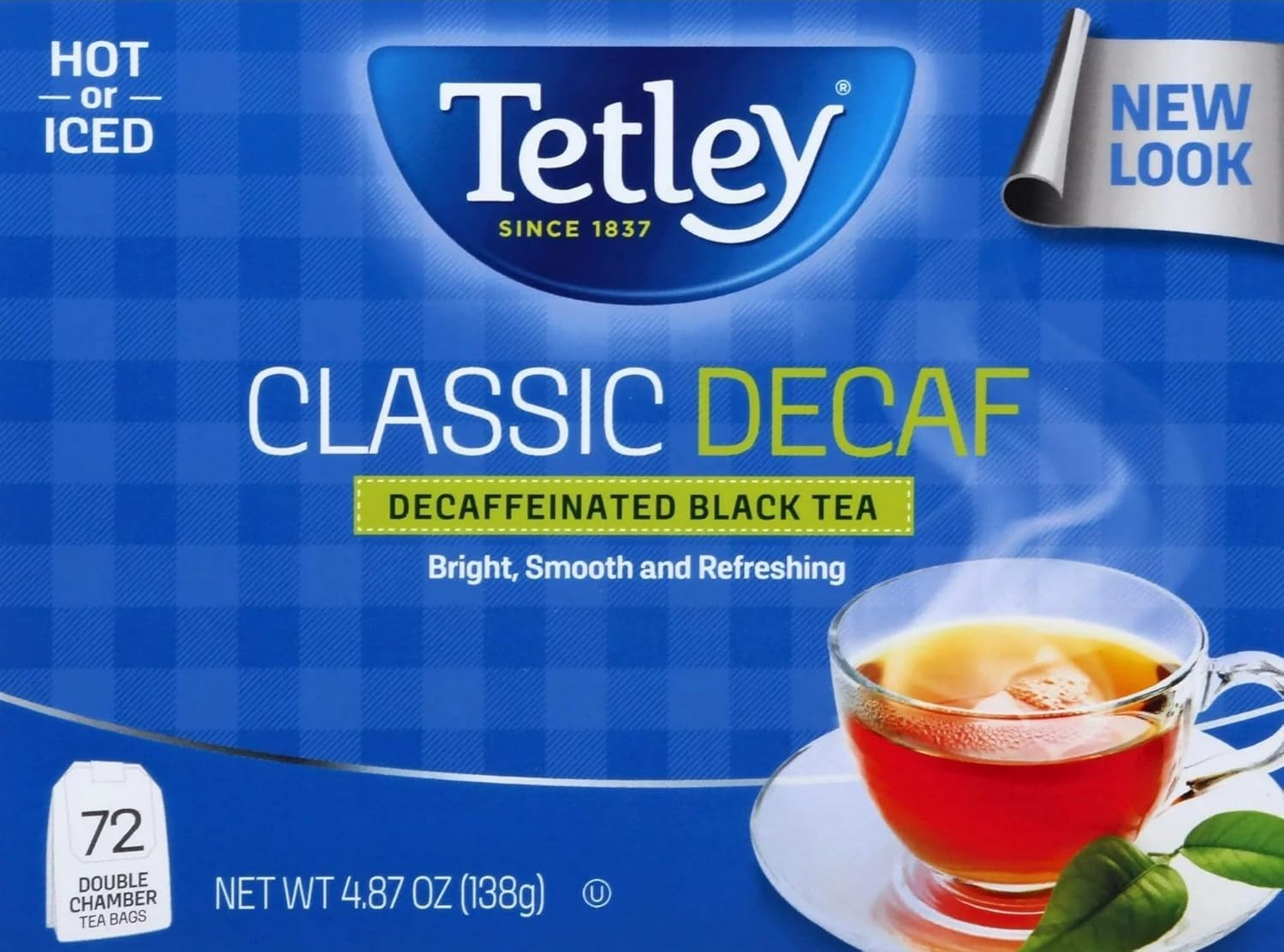 72 Count Decaffeinated Classic Black Teabags – Indulge in Rich Flavor Anytime