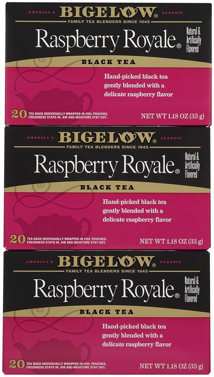 Bigelow Raspberry Royale Tea Bags – 20 ct – 3 Pack