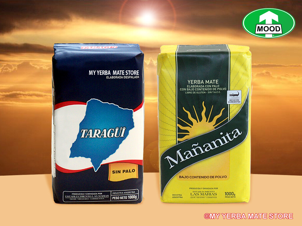 Yerba Mate – Taragui / Mañanita – 2 Kilos Variety Pack – FREE Shipping