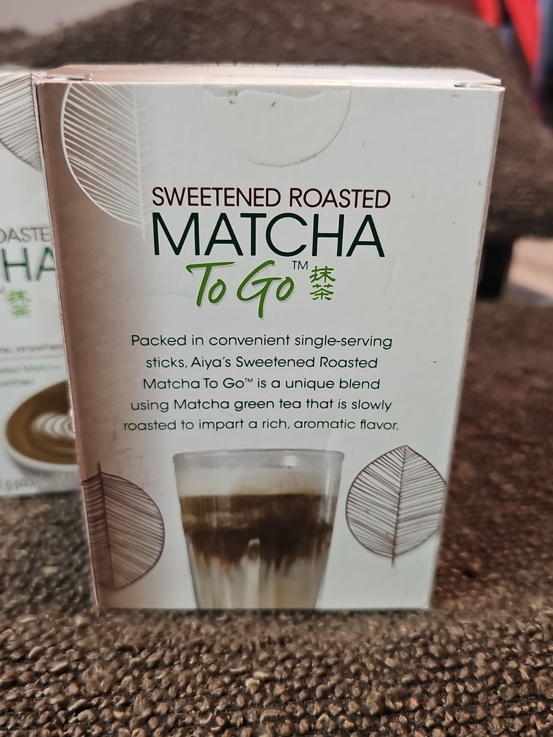 Aiya Japanese Sweetened Roasted Matcha To Go Sticks – 8 Count (D8)