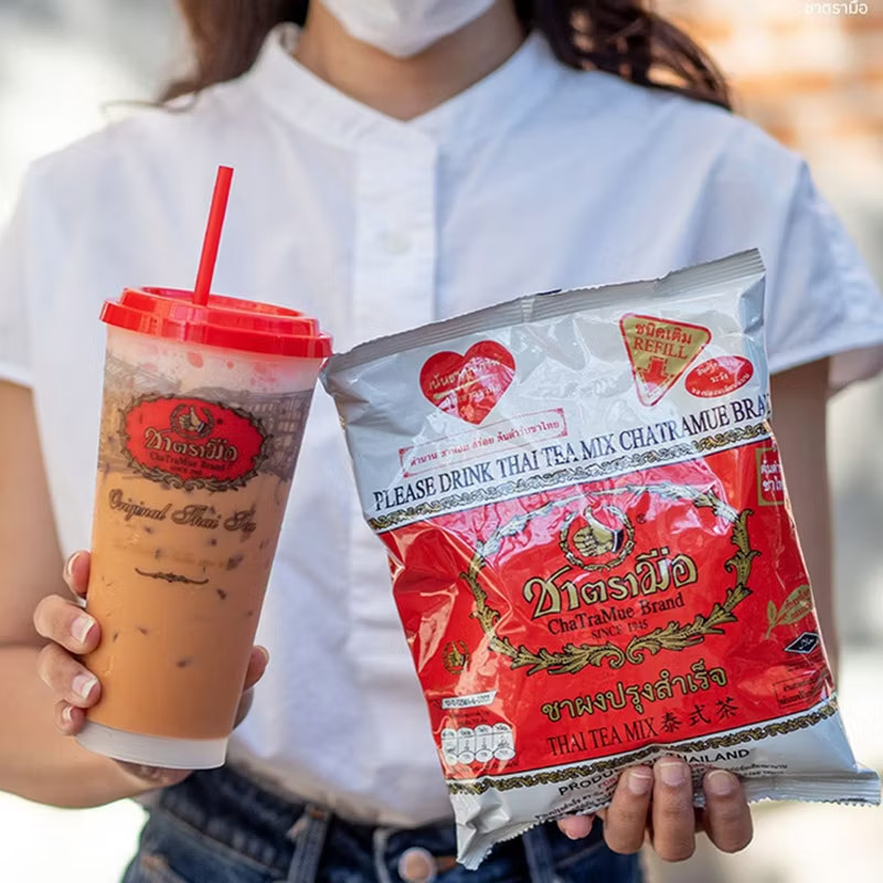 X1 Thai Tea ChaTraMue Number One Brand in Thailand of 400g (14 Oz)