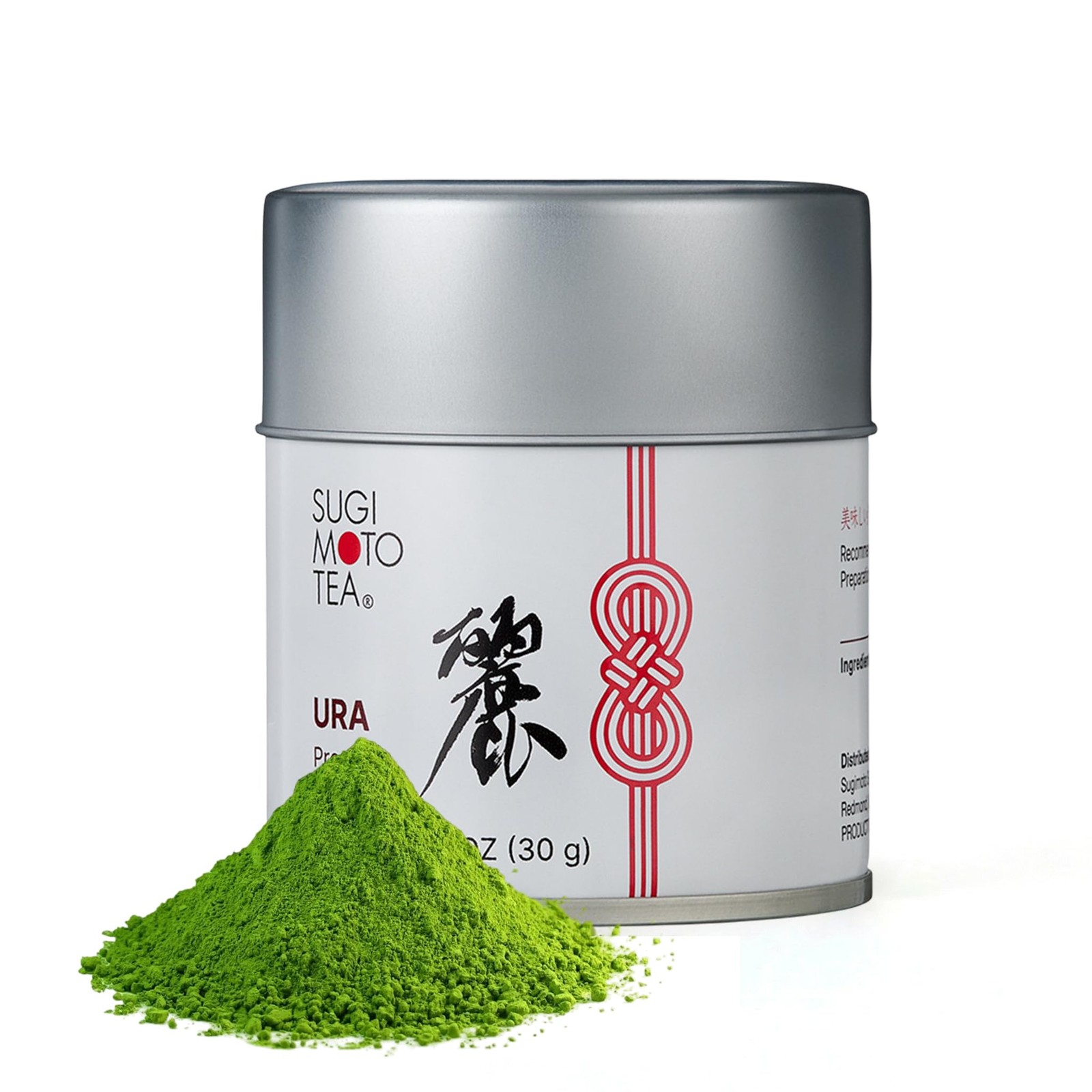 SUGIMOTO TEA Matcha Premium Grade Japanese Matcha Powder “URA” 1.05 oz (30 g)