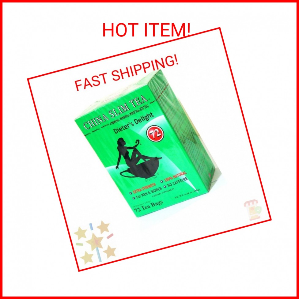 China Slim Tea Dieter’s Delight 72 Tea Bags (NET WT 6.34 OZ (180 g) Made in USA