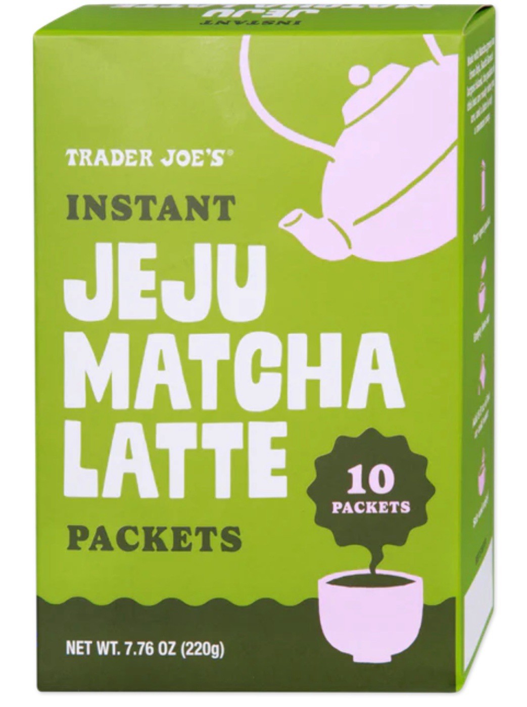 Trader Joe’s Jeju Instant Matcha Latte Packets 10ct 7.76oz NEW IN HAND KOREA