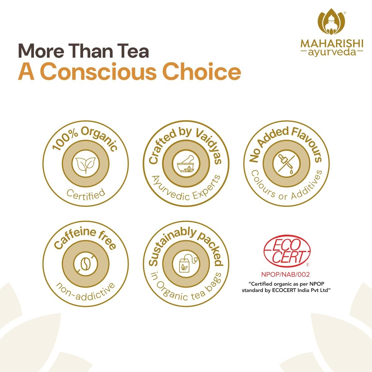 Maharishi Ayurveda All Natural Turmeric Ginger Herbal Tea, 20 Tea Bag