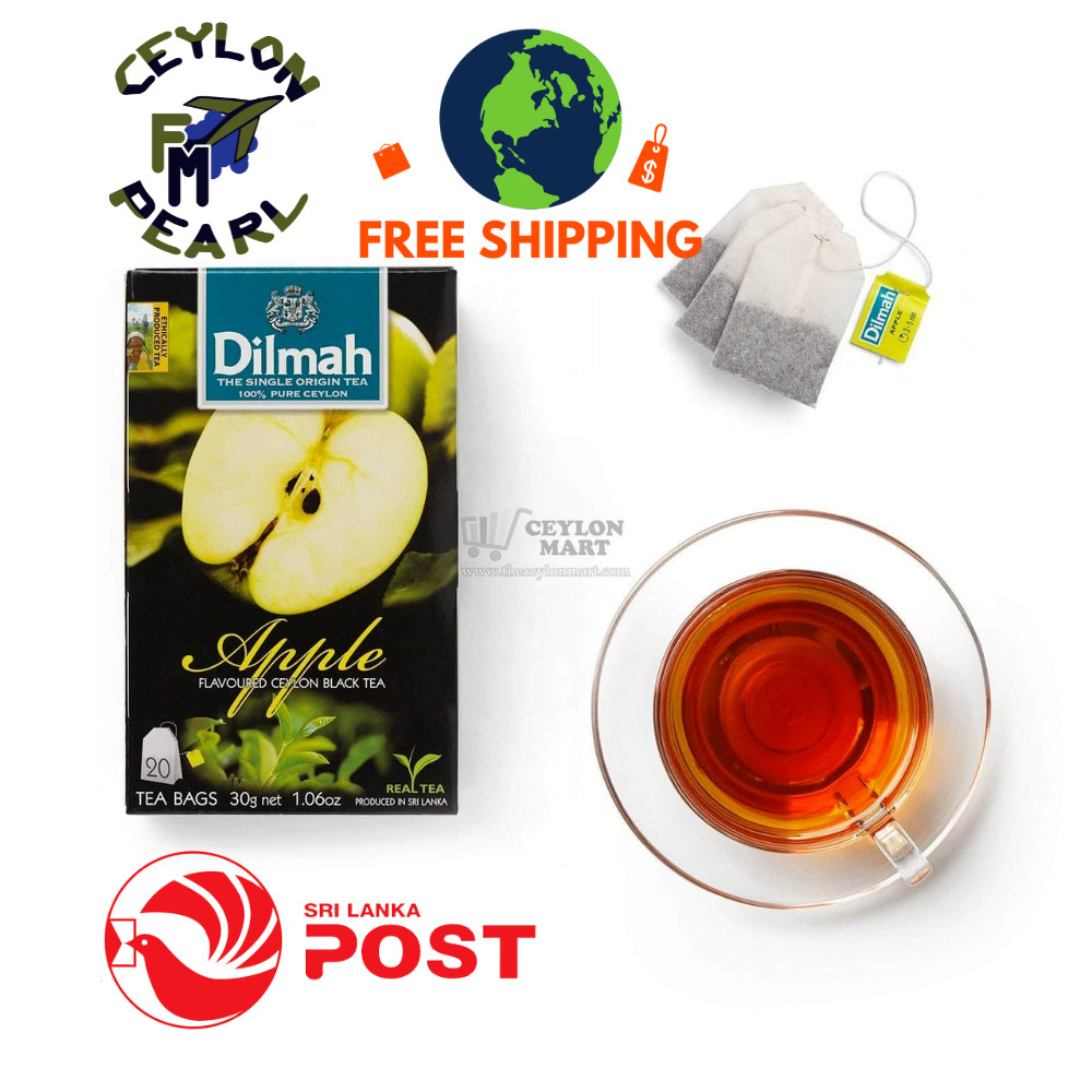 Dilmah Pure Ceylon Black Tea 20 Bags in Flavored and Free Shipping Sri Lanka