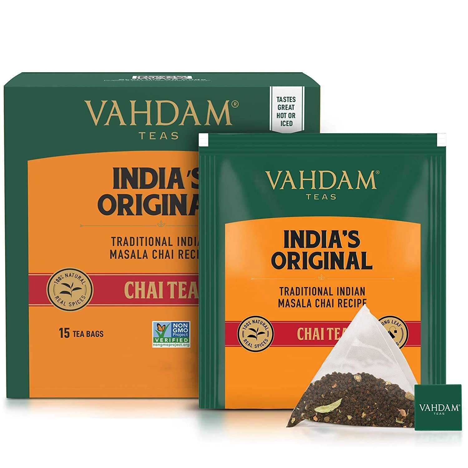 Vahdam Indias Original Masala Chai For Unisex 15 Tea Bags